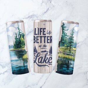 20oz Life is Better at The Lake Stainless Steel Tumbler